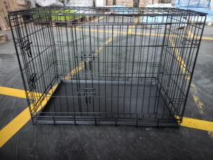 Fabriek Enkele Dubbele Deur Opvouwbare Roestvrijstalen Pet Pen Indoor Hondenkennels Hondenkrat Hondenkooi Bedraad - Product Image 5