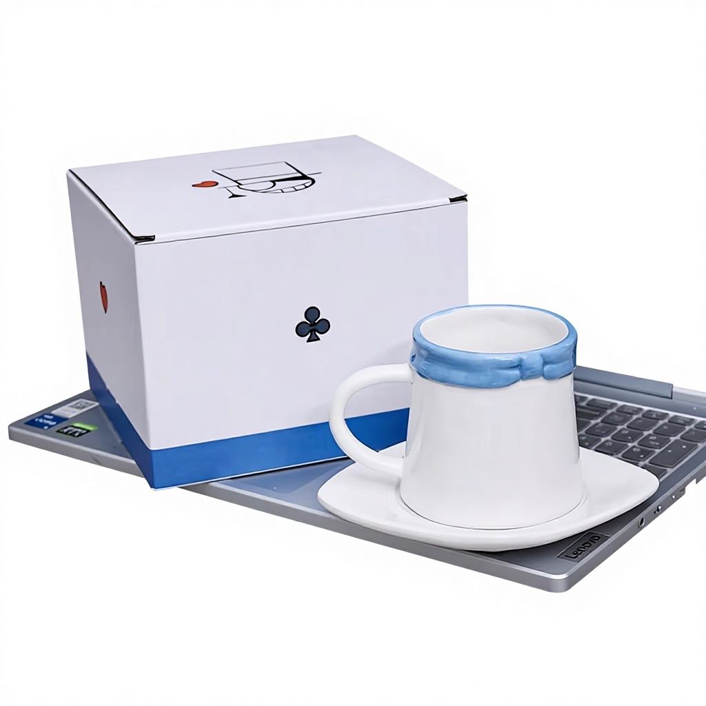 Cartoon straw hat coffee cup-kidd