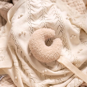 Ustomized-peluche suave de Sherpa i cuddler, muñeco de peluche con forma de luna, Estrella y oso, soporte con clip para chupete - Product Image 2