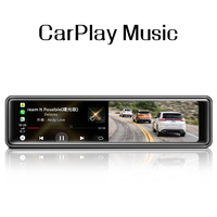 Carplay sans fil 4g et sans fil Android Auto Dash Cam rétroviseur avant Dash Cam rétroviseur 11.26 pouces Dash Cam Dvr caméra