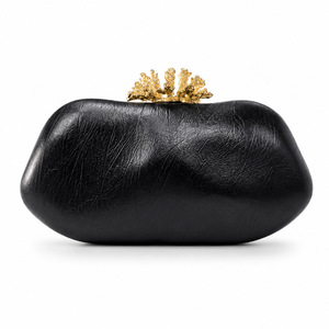 Stylish <b>Silver</b> PU Clutch Bag with Gold Crown Custom Luxury Women's Evening Bags Shell Pattern High Quality - Product Image 5