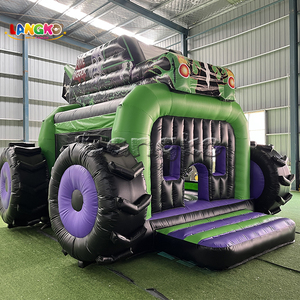 Château gonflable Langko Inflatables, nouveau design, modèle <span class=keywords><strong>Gravedigger</strong></span> Monster Truck, pour enfants et adultes - Product Image 3