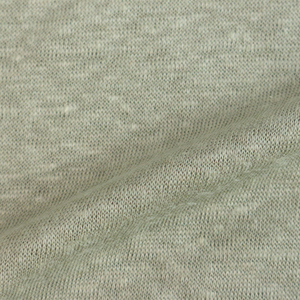 Tela de lino 100% puro, tejido de punto orgánico, caqui, verde, para traje de ropa, venta al por mayor - Product Image 3