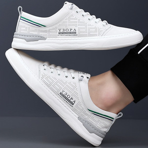 Y3OPA Zapatillas perforadas transpirables para hombre, suela de goma de tacón bajo, entresuela de EVA, zapatos informales para caminar - Product Image 2