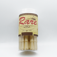 Custom Logo King Size White Brown Rolled Cones Natural Food Grade Rolling Paper Cones 84 98 109 mm for Jar Box Set Pack