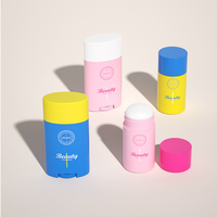 Recharge écologique 20g 50g 75g forme ovale déodorant bâton conteneur déodorant bouteille emballage