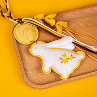 Sac porte-bonheur artisanal Omamori, sachet amulette, porte-clés, sac parfumé brodé de dessins animés pour l'amour, la fortune, la santé, cadeau de fête