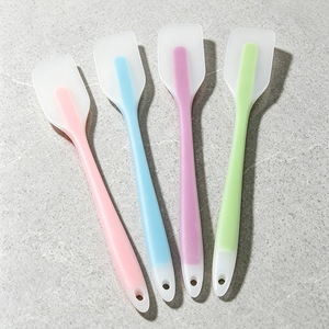 Silicone Spatula Cake Scraper Large Butter Mixing Knife Baking Tool Heat Resistant Dishwasher Safe Oven Safe Blue Green Pink - Product Image 4