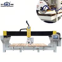 Máquina Automática de Corte de Piedra con Sierra de Puente, Sistema CNC de 5 Ejes Zhengda, Motor de Engranaje para el Procesamiento Industrial de Losas de Granito y Mármol