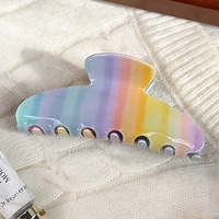 Pince à cheveux florale douce en PVC de 10 cm pour la mode printemps-été, élégante, durable, mignonne, ours, papillon, accessoire de cheveux polyvalent