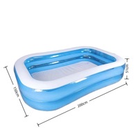 Piscine gonflable rectangulaire en PVC OEM/ODM, pliable, écologique, durable, pour une utilisation à domicile et en extérieur, par les enfants et les adultes