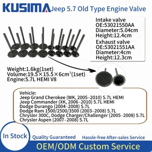 Válvulas de Admisión y Escape de Motor de Calidad OEM 53021550AA 53021551AA 53022087AA 53022088AD para Jeep Chrysler Grand <span class=keywords><strong>Cherokee</strong></span> <span class=keywords><strong>5.7</strong></span> <span class=keywords><strong>HEMI</strong></span> - Product Image 3
