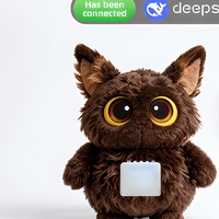 Jouet en peluche interactif IA avec module oculaire d'animation intelligent et système de mémoire, animal en peluche pour enfants, cadeau