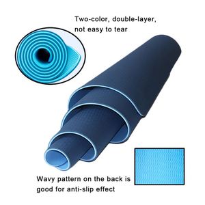 Tapis de yoga en TPE à impression personnalisée avec sangle et sac à logo Tapis de gymnastique antidérapant écologique Conception imprimée pédagogique - Product Image 2