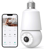 Caméra de sécurité et caméra réseau LC326 3MP, caméra intelligente sans fil pour la maison, caméra IP réseau, caméra ampoule