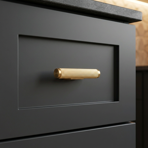 Poignée de tirage en T en laiton moderne, design linéaire, quincaillerie pour cuisine, salle de bain, salle à manger, porte, commode, armoire, tiroir, poignées de meubles - Product Image 2