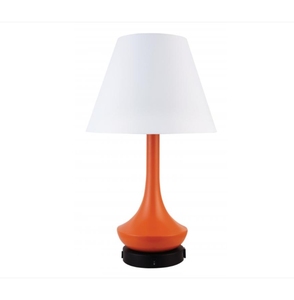 Yellow Glass Conical Base New Table Desk <b>Lamp</b> Lighting with <b>USB</b> Power Outlet for Hotel - Product Image 6