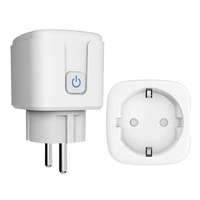 Enchufe Inteligente WiFi Tuya para la UE, Enchufe Inteligente Android con Control Remoto por Aplicación, Temporizador Inteligente, Control por Voz, Diseño de Barra, Material ABS