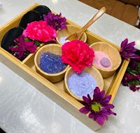 Plateau en bois personnalisé pour pédicure, écologique, multifonctionnel, pour équipement de spa beauté, plateau de pédicure en bois