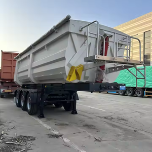 Semi-remorque benne basculante en acier robuste en forme de U à prix compétitifs, capacité supérieure à 30 000 kg - Product Image 3