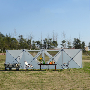 Paravent pliable carré quatre saisons pour camping extérieur, imperméable et coupe-vent, pour repas et barbecue - Product Image 3