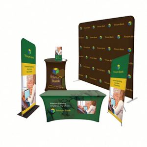 Telón de Fondo Personalizado de 8 pies, 10 pies, 20 pies, Tamaño Personalizado, Banner para Ferias Comerciales, Exhibición de Tela Tensada, Decoración para Fiestas de Cumpleaños - Product Image 1