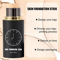 Fond de Teint en Stick Longue Tenue Contrôle du Sébum Effet Naturel Léger Couvrance Modulable Non Comédogène Résistant à l'Eau