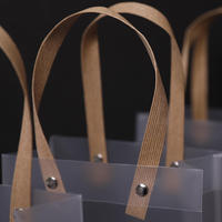 Factory Wholesale Luxury Eco-Friendly Waterproof Kraft Paperboard Sandblasting Transparent Customized Color Small Wedding Gift
