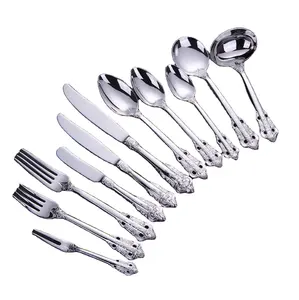 Besta palace restaurant flatware 18/8 stainless steel knife folk spoon silverware for wedding