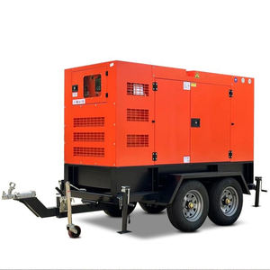 Générateur diesel silencieux avec démarrage à distance monté sur remorque, 16 kW/30 kVA-40 kW/62,5 kVA-50 kW, 220 V/230 V/380 V/400 V, 50 Hz/60 Hz - Product Image 4