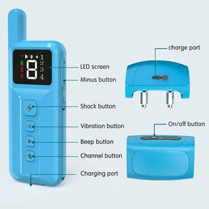 Gran oferta, <span class=keywords><strong>Collar</strong></span> de entrenamiento de Control remoto vibratorio de choque estático recargable para perros de compañía, plástico electrónico impermeable - Product Image 5