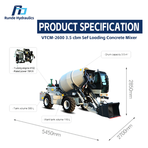 Mini camion industriale efficiente del betoniera con 220V motore motore ingranaggio del cambio componenti PLC-Core - Product Image 5