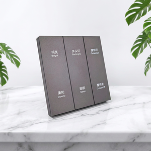 เซ็นเซอร์สัมผัส 6‑Gang Mesh Smart Wall Switch แผงควบคุมด้วยเสียง 220V 10A 800W สวิตช์อัตโนมัติอัจฉริยะในครัวเรือน - Product Image 1