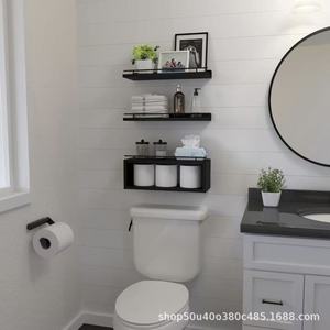 Floating Multi Layer <b>Wall</b> <b>Mounted</b> <b>Shelf</b> 3 Tier Storage Organizer For Living Room Bedroom Bathroom Bookshelf Display Rack - Product Image 3