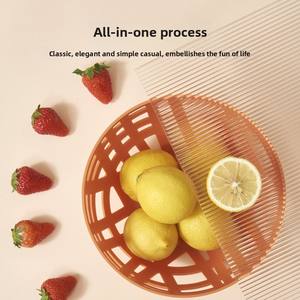 Style scandinave moderne Ins assiette de fruits <span class=keywords><strong>panier</strong></span> de rangement créatif Simple coupe en plastique collations et thé maison salon accessoire - Product Image 3