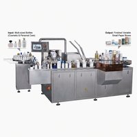Machine d'emballage horizontale automatique de haute qualité pour le conditionnement en petites boîtes de masques, gants et bouteilles