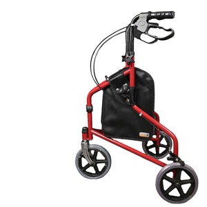 lightweight steel <b>walker</b> <b>rollator</b> walking aid with wheels - Product Image 3