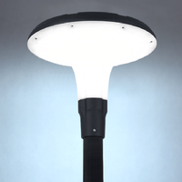 현대 정원 LED 가로등 극 IP65 25W 야외 알루미늄 바디 태양열 안뜰 조명