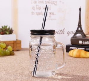 Vente chaude 16oz 500ml personnalisé clair vide verre Mason Jar jus tasse à boire couvercle paille pour soins de la peau sé<span class=keywords><strong>rum</strong></span> huiles 8oz bouchon à vis - Product Image 2