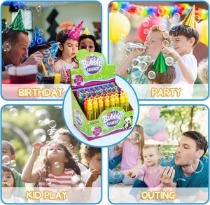 Promotional <b>Bulk</b> Party Favor Toys 48 Pack 6 Colors Star Mini <b>Bubble</b> <b>Wands</b> Assortment for Kids - Product Image 4