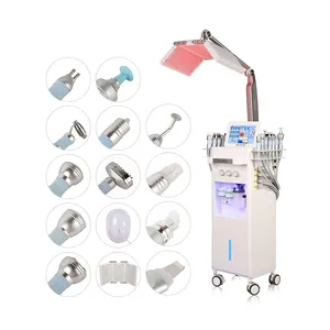 Professional 14 in one hydra aqua facial cleansing microdermabrasion machine with led light