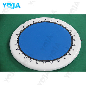 Plateforme flottante gonflable en PVC durable pour parc aquatique, île flottante robuste pour rivière, radeau de lac, hamac aquatique 8'x8', capacité de 100 à 500 kg - Product Image 6