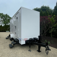 Remorque Sanitaire Mobile Haut de Gamme à 2 Cabines Climatisée pour Événements au Shandong