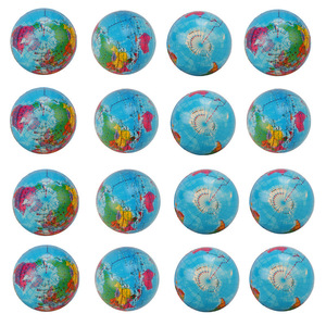 Pelota Antiestrés con Mapa del Mundo, Globo de Espuma de 63 mm, Juguete Educativo, Impresión por Sublimación, Material Sintético - Product Image 5