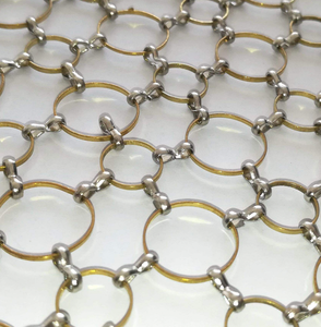 Cortina de Malla de Acero Inoxidable - Biombo Decorativo de Metal y Pantalla Arquitectónica para Vestíbulo de Hotel de Lujo - Product Image 2