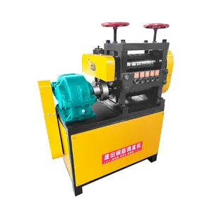 Automatic Waste 6-16mm Rebar Two Roll Straightening Machine Straightening Machine For Metal Sheet