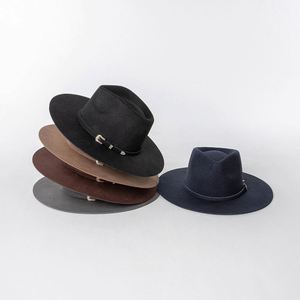 Chapeaux en feutre personnalisés de haute qualité à bord rigide, style sombrero et fedora, vente en gros, unisexe, pour fêtes, pêche, décontracté, toutes saisons - Product Image 2
