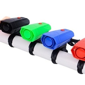 Yueli <b>Bicycle</b> Horn Bell Battery Powered Loud Sound Plastic Cycling Equipment With <b>Lights</b> Black Color - Product Image 2