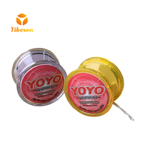 Jouets classiques pour enfants, design personnalisable OEM, mini yo-yo transparent en plastique avec lumière LED clignotante