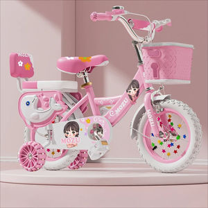 <span class=keywords><strong>Bicicleta</strong></span> Infantil Plegable de 14 Pulgadas para Niños de 3 a 6 Años con Ruedas de Entrenamiento, Canasta, Frenos de Disco y Cuadro de Acero al Carbono - Product Image 4